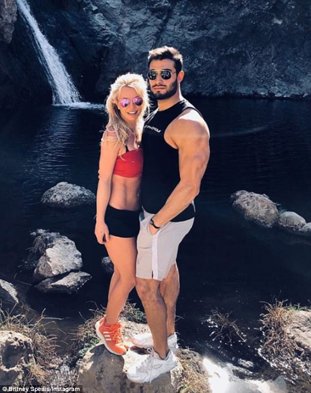 ‘Luckiest girl in the world’: Britney Spears gushes about hunky boyfriend Sam Asghari who she says ‘inspires her everyday’ in sweet Instagram post