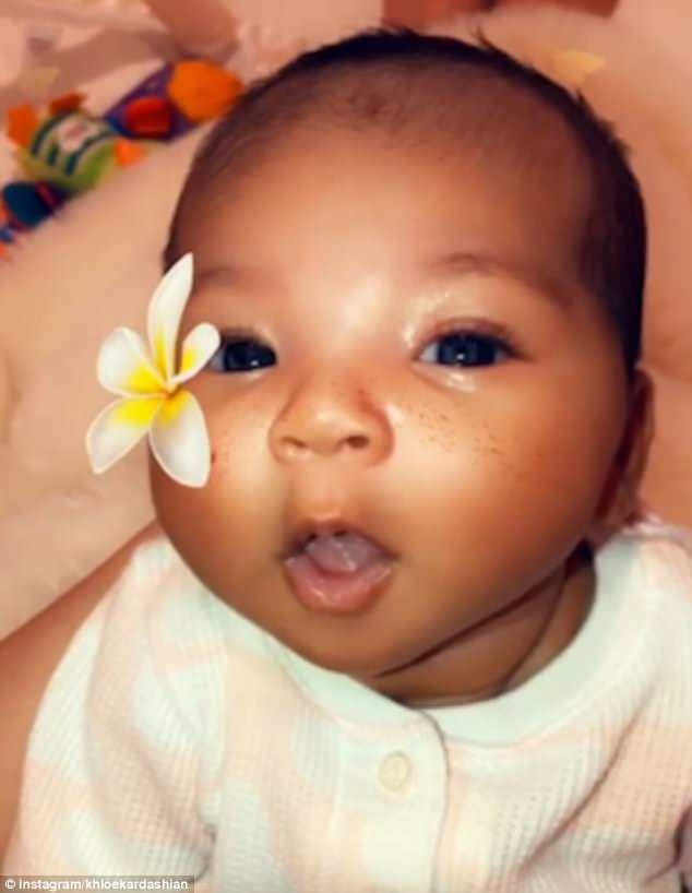 Khloe Kardashian posts video of baby True with pretty filter